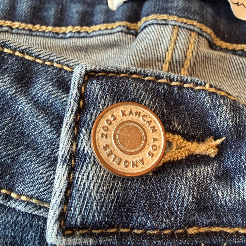 KanCan High Rise Distressed Blue Jeans - Picture 8 of 15